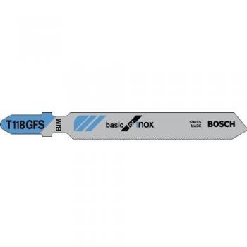Bosch Professional 3x Hojas de sierra de calar T 118 GFS Basic for Inox