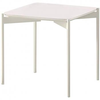 Mesa auxiliar Ivy 45 x 45 x 45 cm en cerámica blanca