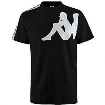 Kappa Buys Authentic Camiseta, Hombre, Negro, XS