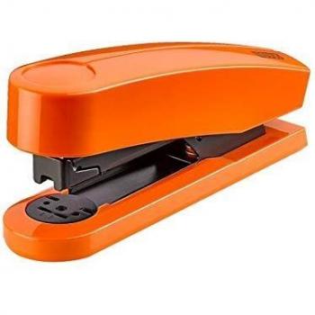 Grapadora Novus Harmony B4, color naranja, utiliza grapas 24/6, ideal para oficina y uso detallado