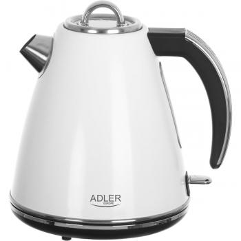 Hervidor Eléctrico Adler AD 1343 Blanco - 1.5 L - 2200 W - Base Rotatoria 360°