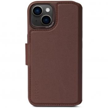 Decoded Modu Wallet - Funda cartera para teléfono móvil de 17 cm (6.69 pulgadas) en color Marrón Chocolate