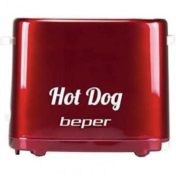 BEPER BT.150Y 1 Máquina para Hacer Perritos Calientes Hot Dog, 750 W, Acero Inoxidable