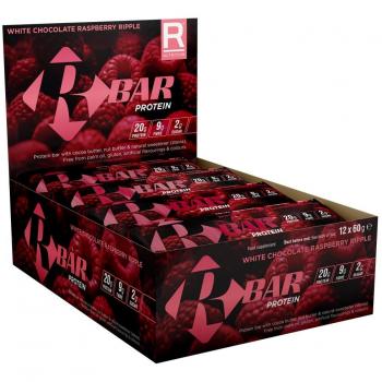 Reflex Nutrition 60g Blanco Choc Frambuesa R-Bar - Paquete de 12