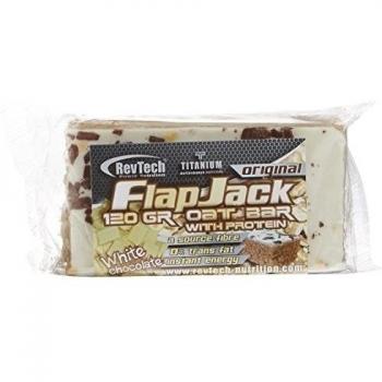 Revtech Flapjack, Suplemento para Deportistas, Sabor a Chocolate Blanco - 24 Flapjacks