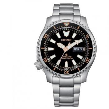 Reloj Hombre Citizen Promaster Automatic Fugu Limited Edition NY0160-66E Negro Plateado, Caja y Pulsera de Acero
