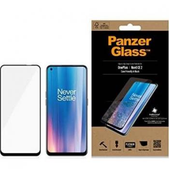 PanzerGlass E2E Super+ Protector de Pantalla para OnePlus Nord CE 2 - Folio negro, alta resistencia, cobertura total, fácil instalación, compatible con huellas dactilares