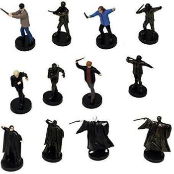 HARRY POTTER Set 12 Mini FIGURES 4cm Harry Hermion Ron Voldemort Snape Draco