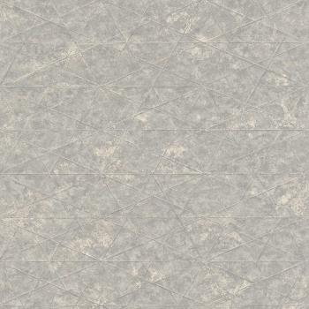 Textured Geometric Non-Woven Wallpaper - Manhattan Composition 554328, Gray, 0.53 x 10.05 m