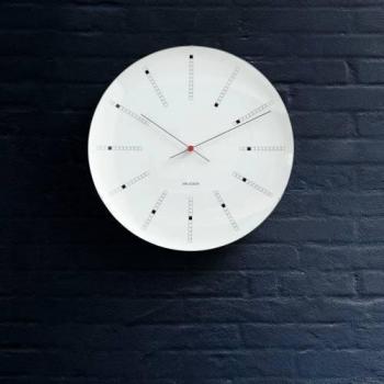 Arne Jacobsen Reloj de Pared, Multicolor, 10 x 28 x 28,5