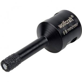 wolfcraft Broca de perforación con diamante Ceramic para amoladoras angulares, 5997000, Para la instalación de sujeciones de grifería y pasamuros para cables en azulejos y baldosas