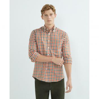 Camisa de hombre casual Mirto cuadros manga larga