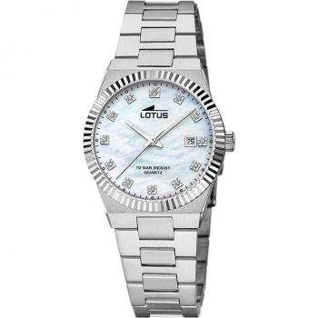 Reloj Lotus Freedom 18838/1 para Mujer con Esfera Beige y Correa de Acero Plateado