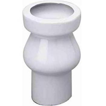 Tubulure corta para Aspirambo D.75, porcelana blanca, referencia P286101