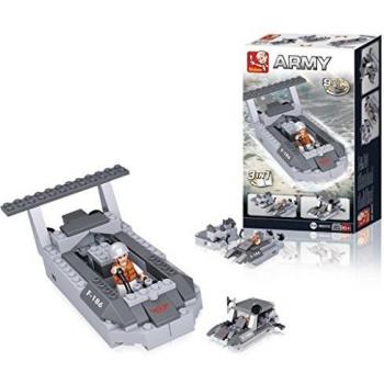 Building Blocks Aircraft Carrier Series Landing Craft 3-in-1