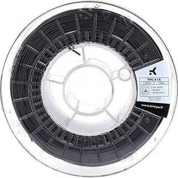 Filamento TPC-91A Kimya 1.75 mm 750 g Negro para impresora 3D