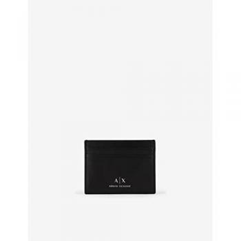 Cartera de Cuero Negra Armani Exchange para Hombre con Compartimentos Internos, Talla Única