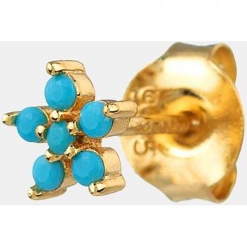 Pendiente Agatha Paris Flor de Plata y Circonitas
