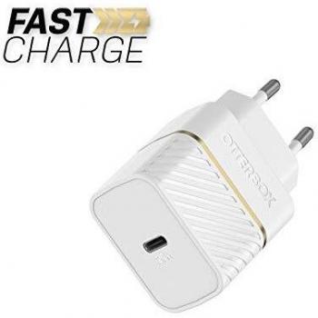 Cargador de Pared USB-C 20W OtterBox LifeProof, Carga rápida, Resistente a caídas, Rugerizado, Ultra Duradero, Color Blanco