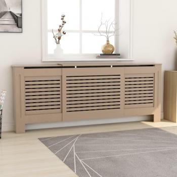 Cubierta para Radiador Estante Armario de Calentador Calefacción MDF Color Marrón, Blanco, Gris 205 cm