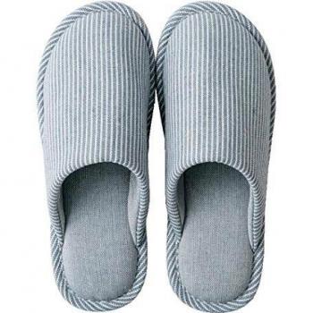 Pantuflas para Mujer Invierno Dedo del pie Cerrado Zapatillas de Estar por casa con Suela Antideslizante Cálidas y Cómodas, Azul, 36/37 EU