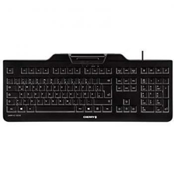 Teclado CHERRY KC 1000 SC USB QWERTZ Alemán Negro