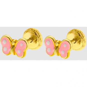 Pendientes de niña Mariposa LG00104/5 Oro 9K