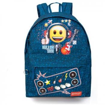 Mochila Infantil Emoji Emoticonos 33 x 13 x 43 cm