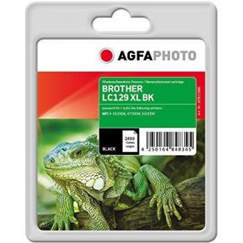 AgfaPhoto APB129BD adecuado para Brother MFCJ6920DW Tinta negro compatible también LC129XLBK