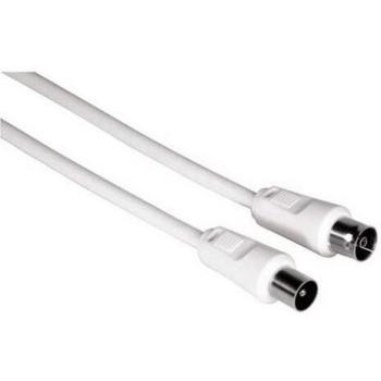 Hama 011901 - Cable de antena, 3 m, color blanco