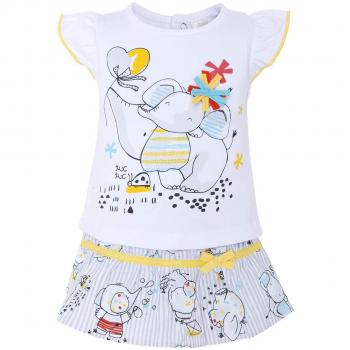 Tuc Tuc Camiseta Punto+Falda POPELÍN NIÑA SO Sweet