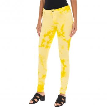 Pantalón largo de felpa elástica para mujer 10DB50210-J100