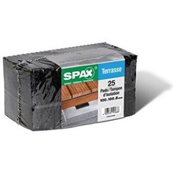 Cojines Aislantes Spax 100x100x8mm - Paquete de 25 unidades