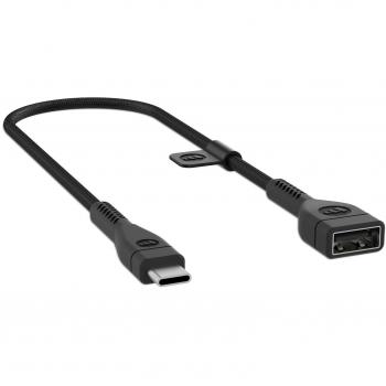 Mophie Pro - Cables de Serie Adaptador con Conector USB-C, Color Negro