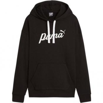 Sudadera con Capucha Puma Ess+ Script para mujer en color negro
