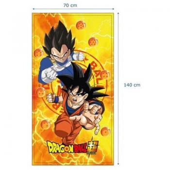 Toalla de Playa Microfibra Dragon Ball Super Goku y Vegeta 70x140cm