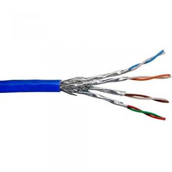 Cable de red InLine® Cat.6 S/FTP (PiMf) Azul 100m AWG27 PVC CU