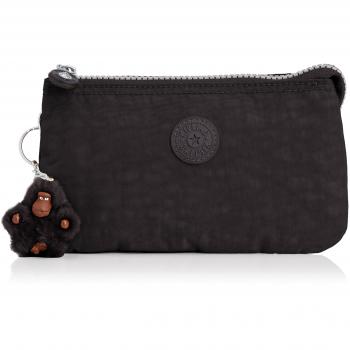 Kipling Creativity Cartera de mano para mujer, color negro
