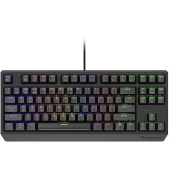 Teclado Gaming Mecánico Genesis Thor 230 TKL RGB Outemu Red USB Cableado Negro