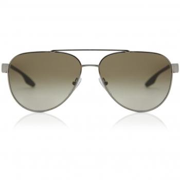 Prada Linea Rossa PS 54TS Sunglasses Gunmetal/Green Gradient (5AV1X1)