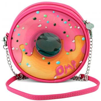 Bolso Oh My Pop Pinknut Redondo en Color Rosa