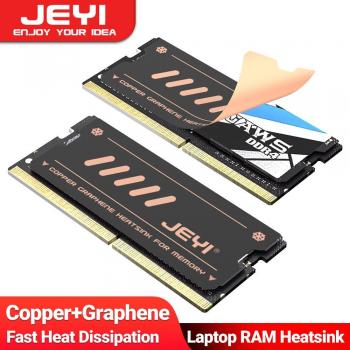 Disipador de Calor para RAM de Portátil JEYI - Enfriador de Memoria con Diseño de Grafeno y Cobre Doble Capa