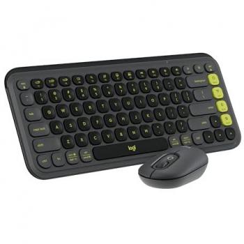 Combo Inalámbrico de Teclado y Ratón Logitech Pop Icon - Bluetooth LE, Escritura Cómoda, Teclas Programables, Clics Discretos, Easy-Switch para 3 Dispositivos - Grafito
