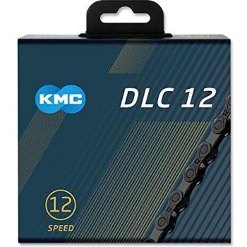 KMC DLC12 Cadena De Bicicleta, Adultos Unisex, Negro/Naranja, 126