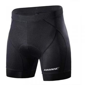 Souke Sports Pantalones Cortos Ciclismo Hombre 4D Acolchados para Bicicleta MTB con agarres Antideslizantes para Las piernas, Transpirables, de Secado rápido y cómodos