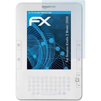 2 x atFoliX Lámina Protectora de Pantalla Amazn Kindl 2