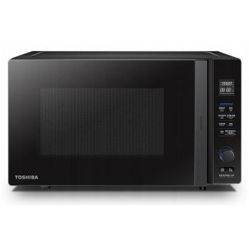 Microondas 4 en 1 Toshiba MV-TC25T(BK) con Grill, Freidora de Aire, Tecnología Inverter, Interior Esmaltado, 25L, 2100W, Color Negro