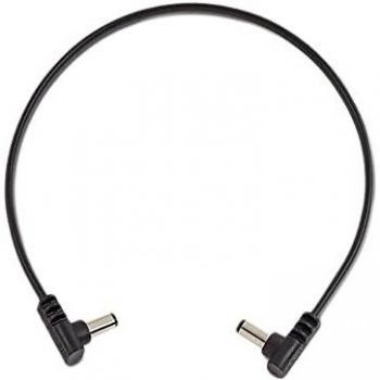 Cable de Alimentación Plano Rockboard Acodado 30 cm Negro