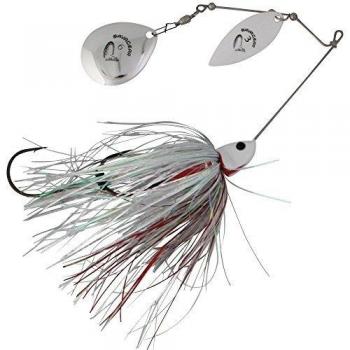 Savage Gear SPINNERBAIT DA'BUSH - 42, White Silver Holo Flame, 4