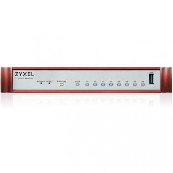 Zyxel USG Flex 100HP Firewall - 3 Gbps Hardware with 7 Gigabit Ports, 2 PoE+ Ports, Entry Bundle